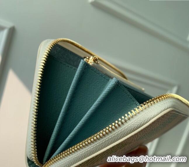 Top Grade Louis Vuitton Zippy Wallet in Damier Giant Canvas N40748 Pistachio Green 2024