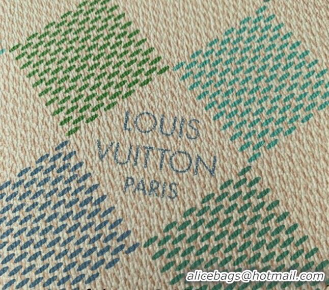 Best Price Louis Vuitton Pochette Accessoires Pouch in Damier Giant Canvas N47542 Pistachio Green 2024