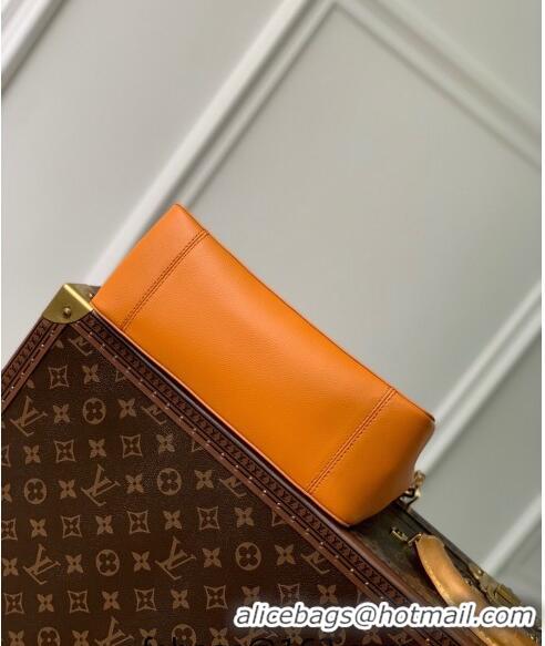 Famous Brand Louis Vuitton Dauphine Soft MM Shoulder bag in Calfskin M25048 Orange 2024