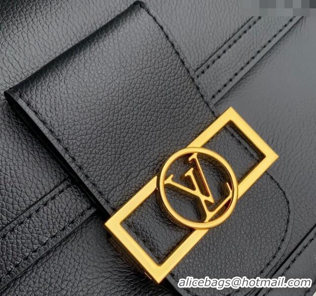 Well Crafted Louis Vuitton Dauphine Soft MM Shoulder bag in Calfskin M25209 Black 2024