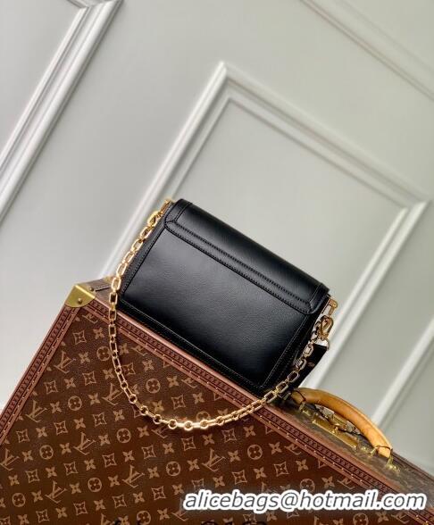 Well Crafted Louis Vuitton Dauphine Soft MM Shoulder bag in Calfskin M25209 Black 2024