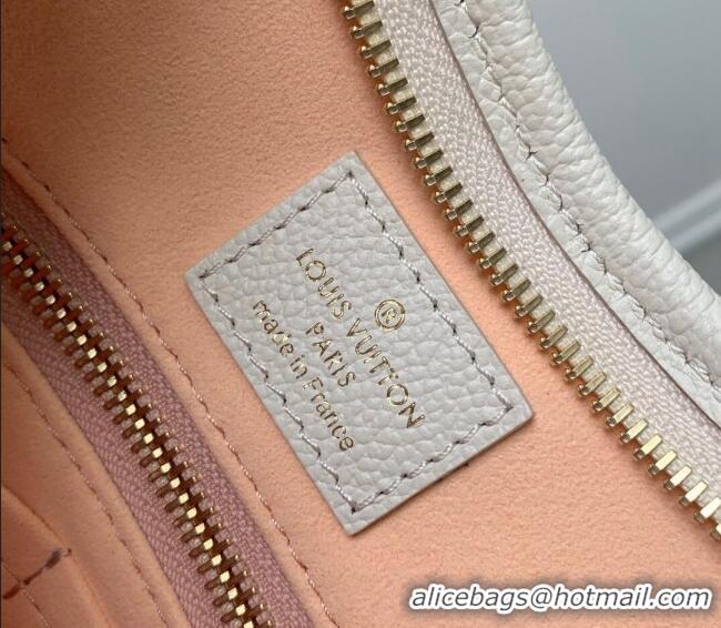 Grade Quality Louis Vuitton CarryAll PM Hobo Bag in Bicolor Monogram Leather M24141 White/Peach Pink 2024