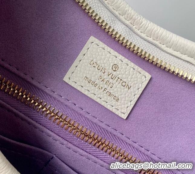 Top Quality Louis Vuitton CarryAll PM Hobo Bag in Bicolor Monogram Leather M24141 White/Purple 2024