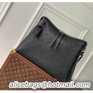 Buy Luxury Louis Vuitton Hand It All MM Hobo Bag in Mahina calfskin M24132 Black 2024