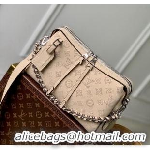 Buy Classic Louis Vuitton Hand It All PM Hobo Bag in Mahina calfskin M24114 Beige 2024