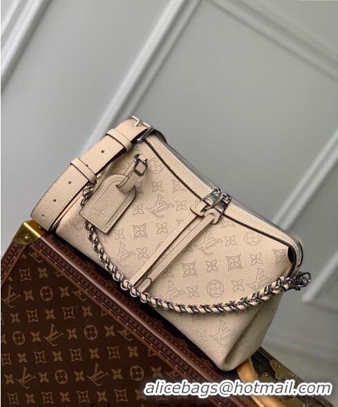 Buy Classic Louis Vuitton Hand It All PM Hobo Bag in Mahina calfskin M24114 Beige 2024