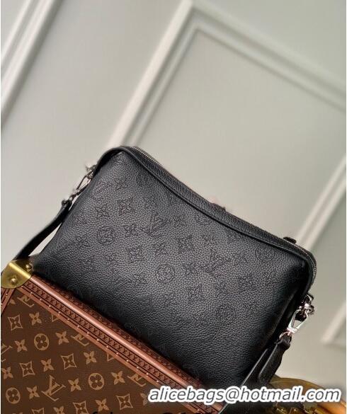 Top Grade Louis Vuitton Hand It All PM Hobo Bag in Mahina calfskin M24255 Black 2024