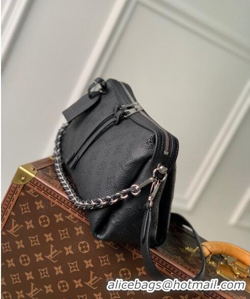 Top Grade Louis Vuitton Hand It All PM Hobo Bag in Mahina calfskin M24255 Black 2024