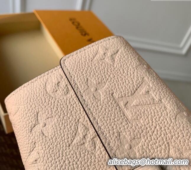 Cheapest Louis Vuitton Sarah Wallet in Monogram Empreinte Leather M83276 Cream White 2024