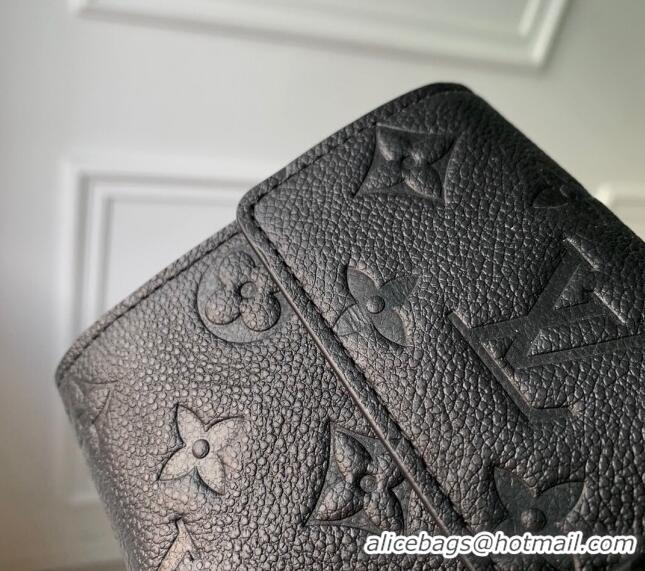 Inexpensive Louis Vuitton Sarah Wallet in Monogram Empreinte Leather M82638 Black 2024