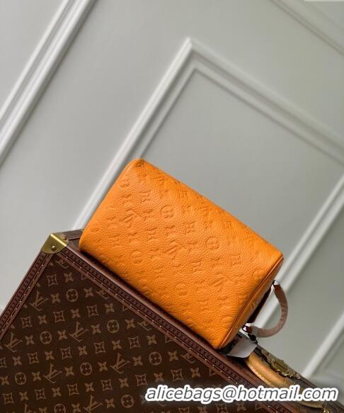 Modern Classic Louis Vuitton Dopp Kit Toilet Clutch in Taurillon Monogram Leather M82576 Orange Yellow 2024