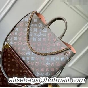 Good Looking Louis Vuitton Bella Tote Bag in Mahina Perforated Calfskin M23395 Grey 2024