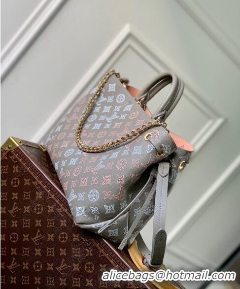 Good Looking Louis Vuitton Bella Tote Bag in Mahina Perforated Calfskin M23395 Grey 2024