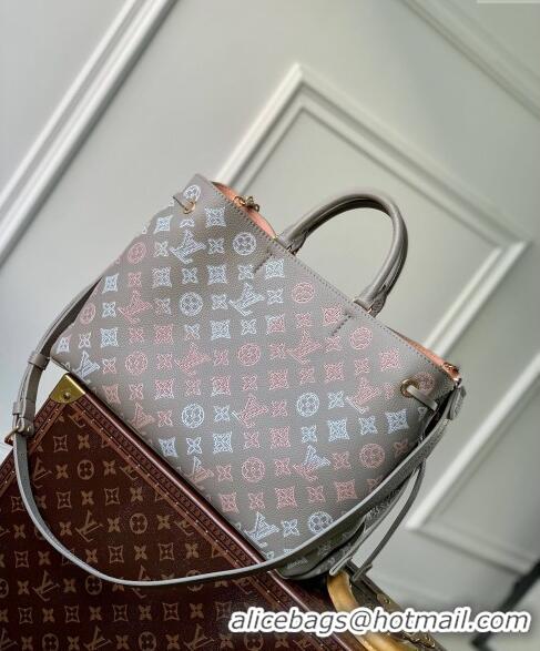 Good Looking Louis Vuitton Bella Tote Bag in Mahina Perforated Calfskin M23395 Grey 2024