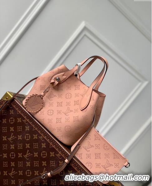 New Design Louis Vuitton Blossom PM Tote Bag in Mahina Perforated Calfskin M23196 Pink 2024