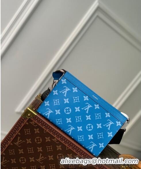 Luxury Classic Louis Vuitton Gaston Wearable Wallet Mini bag M83099 Blue 2024