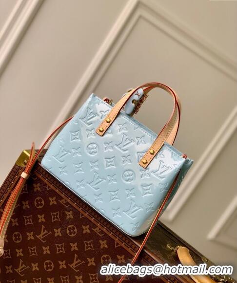 Buy Classic Louis Vuitton Reade PM Tote bag in Monogram Vernis Leather M24144 Blue 2024