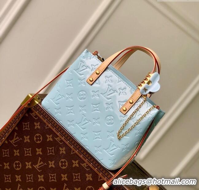 Buy Classic Louis Vuitton Reade PM Tote bag in Monogram Vernis Leather M24144 Blue 2024