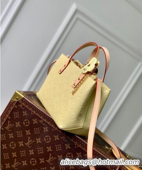 Top Quality Louis Vuitton Reade PM Tote bag in Monogram Vernis Leather M24144 Yellow 2024