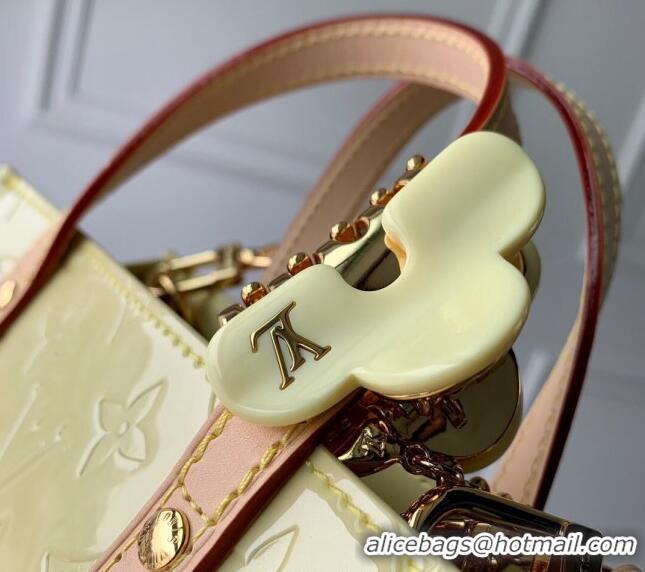 Top Quality Louis Vuitton Reade PM Tote bag in Monogram Vernis Leather M24144 Yellow 2024