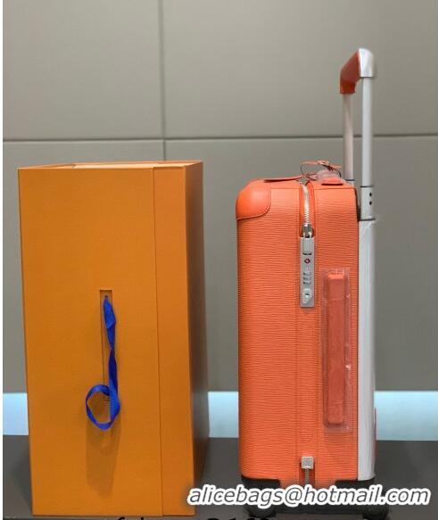 Top Quality Louis Vuitton Horizon Luggage Travel Bag 55cm in Epi Leather 0417 Orange 2024