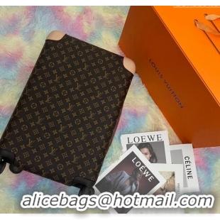 Top Design Louis Vuitton Horizon Luggage Travel Bag 55cm in Classci Monogram Canvas 0417 Brown/Nude 2024