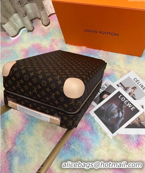 Top Design Louis Vuitton Horizon Luggage Travel Bag 55cm in Classci Monogram Canvas 0417 Brown/Nude 2024