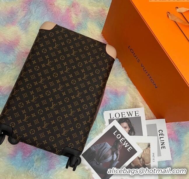 Top Design Louis Vuitton Horizon Luggage Travel Bag 55cm in Classci Monogram Canvas 0417 Brown/Nude 2024