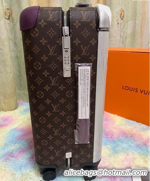 Unique Grade Louis Vuitton Horizon Luggage Travel Bag 55cm in Classci Monogram Canvas 0417 Purple 2024