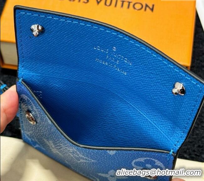 Modern Classic Louis Vuitton Card Holder Necklace M83154 Blue 2024