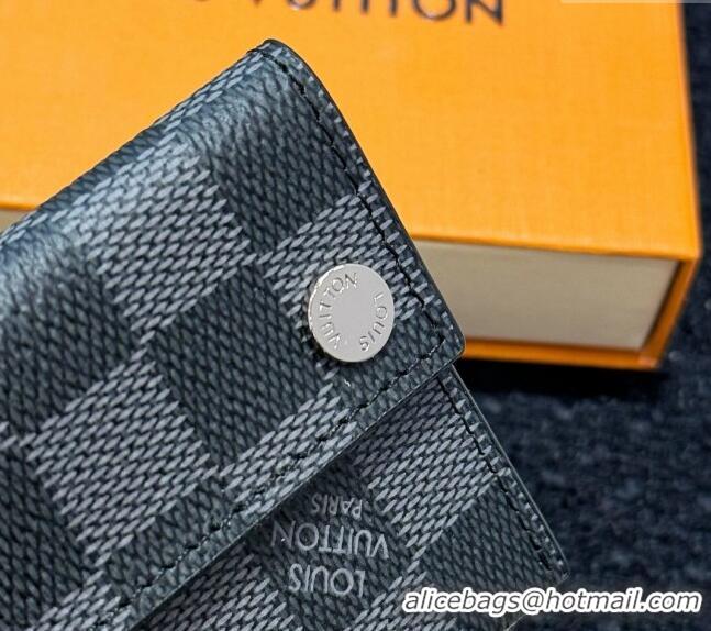 Original Cheap Louis Vuitton Card Holder Necklace M83154 Black Damier 2024