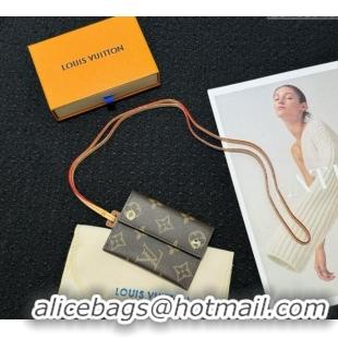 Sumptuous Louis Vuitton Card Holder Necklace M83154 Brown Monogram 2024