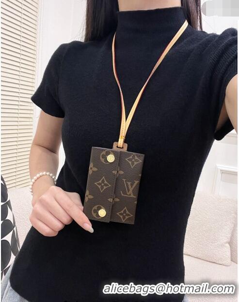 Sumptuous Louis Vuitton Card Holder Necklace M83154 Brown Monogram 2024