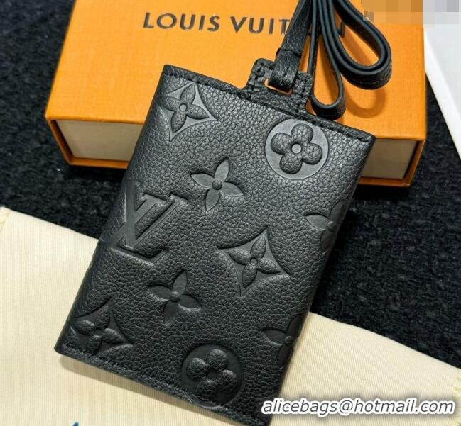 Most Popular Louis Vuitton Card Holder Necklace M83154 Black Monogram 2024