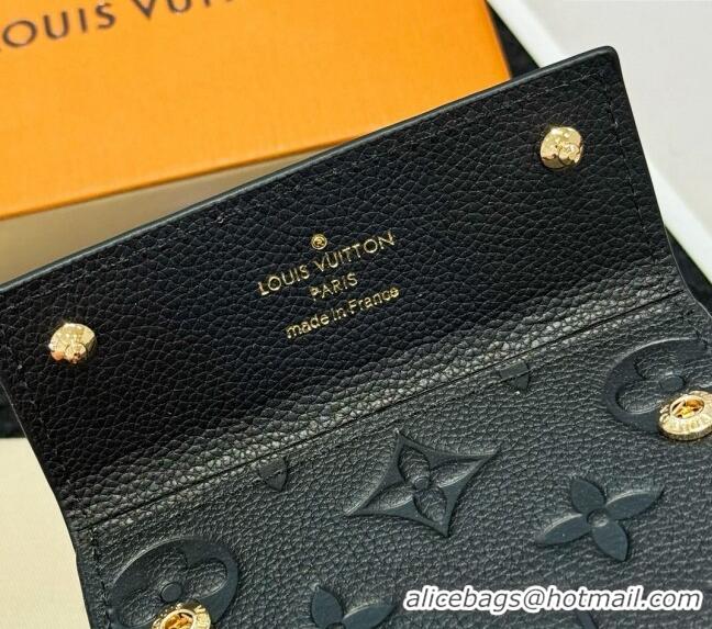 Most Popular Louis Vuitton Card Holder Necklace M83154 Black Monogram 2024