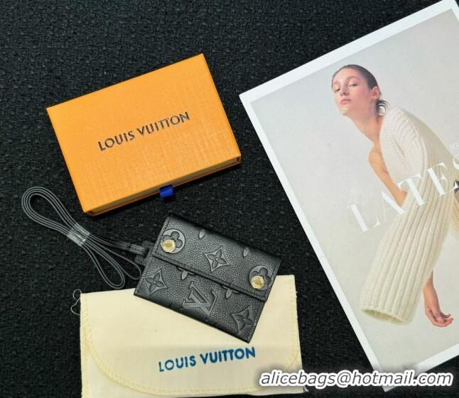 Most Popular Louis Vuitton Card Holder Necklace M83154 Black Monogram 2024