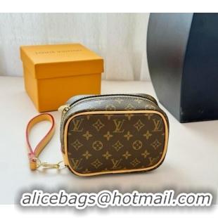 Buy New Cheap Louis Vuitton Vanity Monogram Clutch 0513 Brown 2024