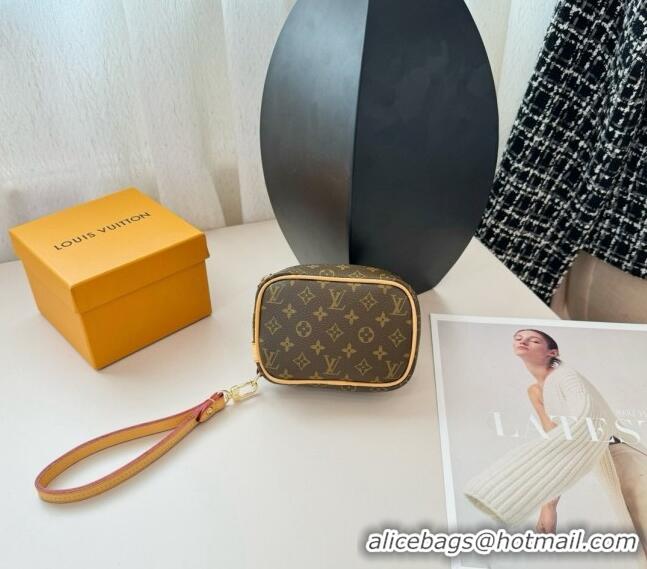 Buy New Cheap Louis Vuitton Vanity Monogram Clutch 0513 Brown 2024