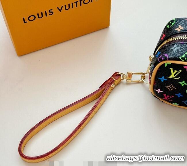 Promotional Louis Vuitton Vanity Monogram Clutch 0513 Black/Multicolor 2024