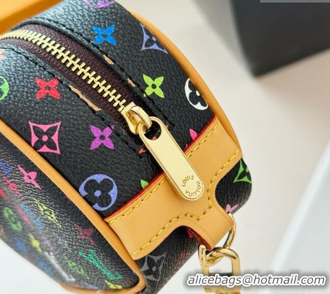 Promotional Louis Vuitton Vanity Monogram Clutch 0513 Black/Multicolor 2024