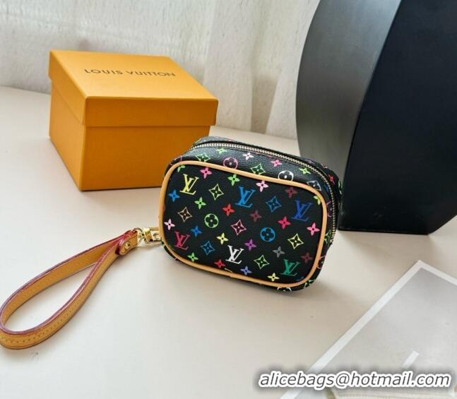 Promotional Louis Vuitton Vanity Monogram Clutch 0513 Black/Multicolor 2024