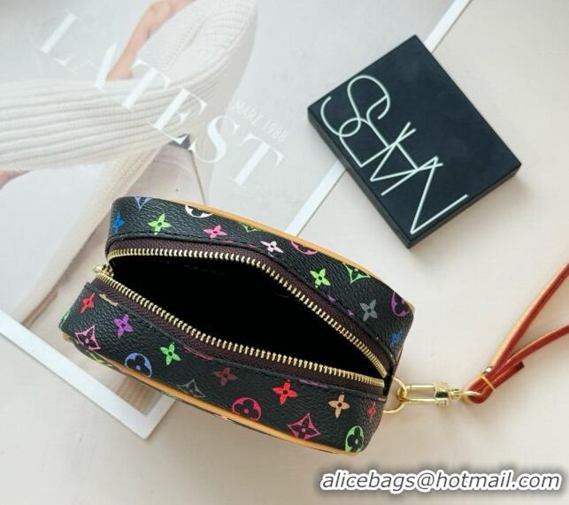 Promotional Louis Vuitton Vanity Monogram Clutch 0513 Black/Multicolor 2024