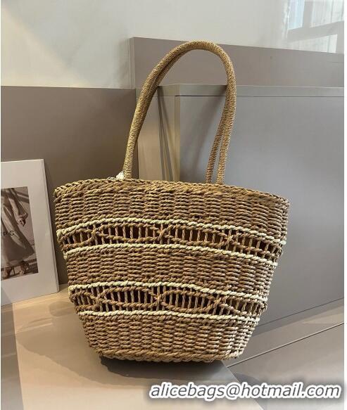 Top Grade Louis Vuitton Straw Basket bag 051301 Khaki 2024