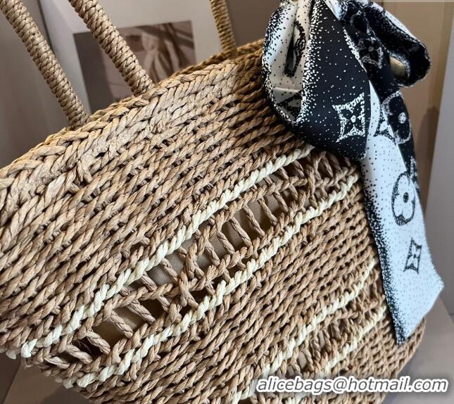 Top Grade Louis Vuitton Straw Basket bag 051301 Khaki 2024