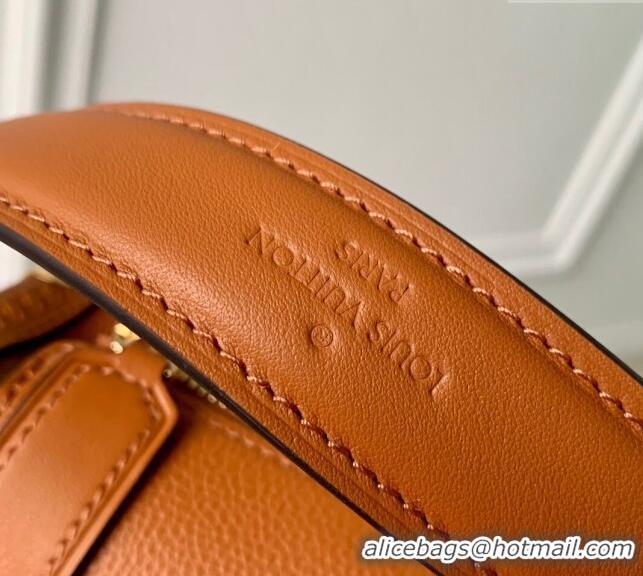 Most Popular Louis Vuitton Side Trunk PM Mini Bag in Grained Leather Orange M23818 2024