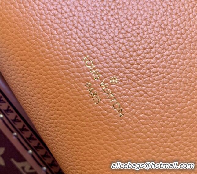 Most Popular Louis Vuitton Side Trunk PM Mini Bag in Grained Leather Orange M23818 2024