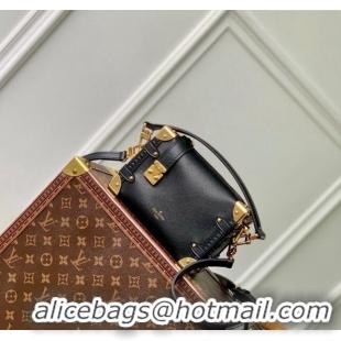 Promotional Louis Vuitton Side Trunk PM Mini Bag in Grained Leather M23817 Black 2024