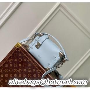 Unique Style Louis Vuitton Side Trunk PM Mini Bag in Grained Leather M25067 Olympe Blue 2024