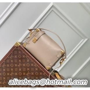 Promotional Louis Vuitton Side Trunk MM Bag in Grained Leather M25072 Taupe Grey 2024