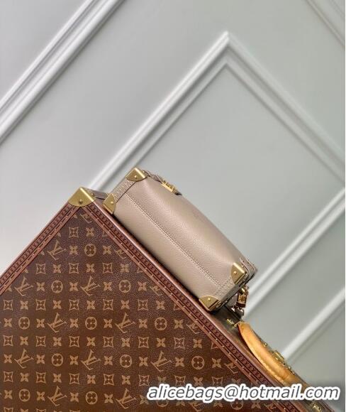 Promotional Louis Vuitton Side Trunk MM Bag in Grained Leather M25072 Taupe Grey 2024